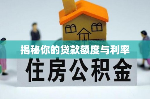 潭子揭秘你的贷款额度与利率