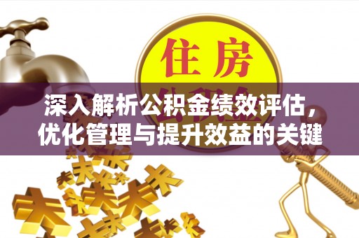 潭子深入解析公积金绩效评估，优化管理与提升效益的关键路径
