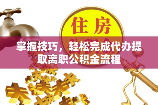 潭子掌握技巧，轻松完成代办提取离职公积金流程