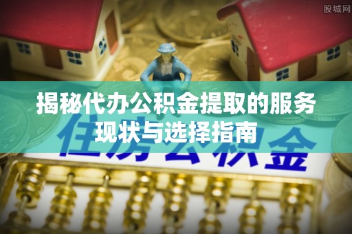 潭子揭秘代办公积金提取的服务现状与选择指南